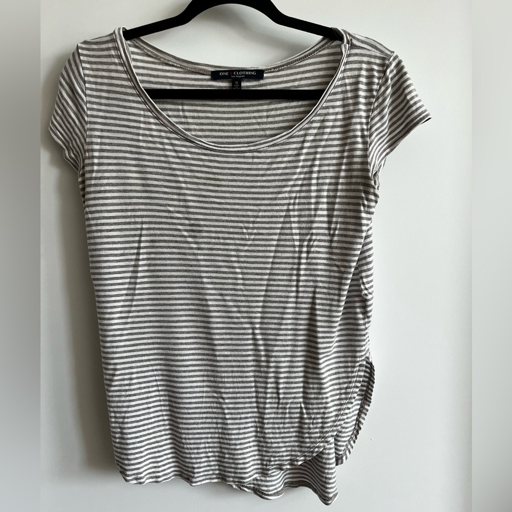 Striped tunic top